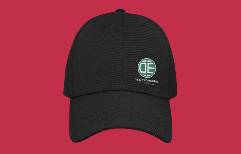 Casquette brodée, broderie avec logo